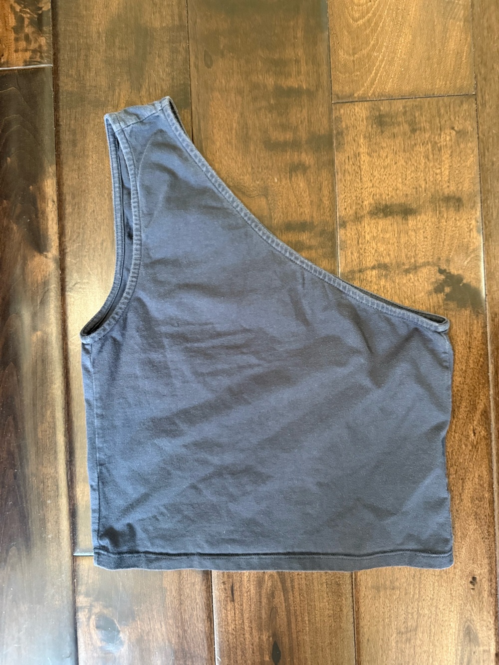 Motel Rocks One-Shoulder Navy Tank Top